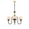 Modern Eskitme Kaplama Avize, E27, Metal ve Cam, 62 cm