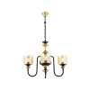 Modern Eskitme Kaplama Avize, E27, Metal ve Cam, 62 cm