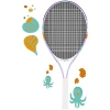 Mor Flamingo Desenli 23 inç Tenis Raketi