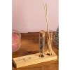Mottolu Çiçekli Dekoratif Set - Bambu Oda Kokusu Şişesi