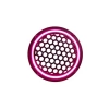 Neon Işıklı 16 cm Hoparlör Kapağı - 2 Adet - Pembe