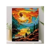 Numaralı Tuval Boyama Seti Fırça ve Boya İle 40x50 cm