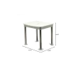 Okaliptus Tasarımlı Tabure, 100 kg Kapasite, 37 x 34 x 30 cm, Beyaz