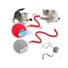 Otomatik Kuyruklu Kedi Oyuncağı, LED Işıklı ve USB Şarjlı