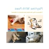 Otomatik Kuyruklu Kedi Oyuncağı, LED Işıklı ve USB Şarjlı