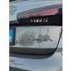 Parlak Siyah Amblem/Logo Kaplama Sticker