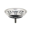 Paslanmaz Çelik Çöp Süzgeci - 8 mm Üst Izgara, 2li Set