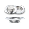 Paslanmaz Çelik Lavabo Süzgeci, Beyaz, 2 Adet, 7 cm