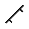 Paslanmaz Metal Kulp - Mutfak ve Banyo İçin, 2 Adet, Mat Siyah