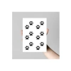 Pati Desenli Şekilli Sticker Seti, 3x3 cm, 2 Sayfa