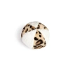 Peluş Desenli Top - 11 cm, Beyaz