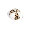 Peluş Desenli Top - 11 cm, Beyaz