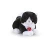 Peluş Kedi Figürü - Beyaz/Siyah Renk Seçeneği