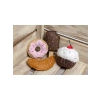 Peluş Kedi Oyuncağı, 7.5 cm Çörek, Pembe