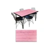 Pembe Ahşap Desenli Masa Kaplama Folyosu