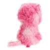 Pembe Kıvırcık Saçlı Kedi Figürü, 15 cm