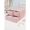 Pembe Renkli Bebek Odası için 3lü Çekmece Düzenleyici