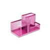 Pembe Renkli Perfore Masa Organizeri