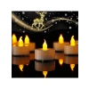 Pilli LED Tealight Mum - Sıcak Sarı Işık, Dekoratif