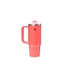 Pipetli Termos Bardak, 0.89 Litre, Mercan Renk