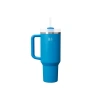 Pipetli Termos Bardak, Mavi, 0.89 Litre