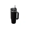 Pipetli Termos Bardak - Siyah, 0.89 Litre, Soğuk İçecekler için