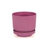 Plastik Tabaklı Saksı - 6 Litre (Fuşyası)