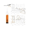 Polimer Kartuş 290 ml - Beyaz, Uyumlu Malzeme