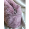 Pudra Pembe Peluş Makyaj Çantası