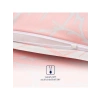 Queen Size Pembe Saten Nevresim Seti