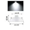 Recessed LED Aydınlatma - 5.5W 65K