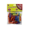 Renkli Ahşap Mandal, 3 cm, 40lı Paket