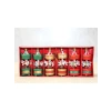Renkli Ahşap Mini Atlı Karınca Noel Ağaç Süsü, 6lı Set, Geleneksel Tasarım