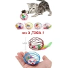 Renkli Fareli Kedi ve Köpek Oyun Topu - 6 cm