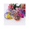 Renkli Metal Kafesli Peluş Kedi Oyuncağı - 6 cm
