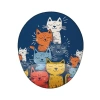 Renkli Sevimli Kediler Temalı Mouse Pad