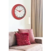 Retro Tasarım Metal Kadranlı Ev ve Ofis Saati, Bombeli Cam, 25 cm