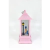 Romantik Kış Masalı Işıklı Kar Küresi - Pembe