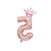 Rose Gold Rakam Folyo ve Kral Tacı Folyo Balon Seti