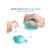 Sabun ve Şampuan Hazneli Silikon Banyo Fırçası, Ergonomik Tasarım