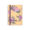 Sarı Renkli Kareli Defter - 17x24 cm Sert Kapak