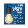 Şarjlı LED Ampul Lamba - Taşınabilir, 3 Kademeli Işık, USB ile Şarj Edilebilir