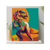 Sayılarla Boyama Tuval Seti, Dinozor Temalı (40x50 cm)