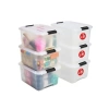 Şeffaf Kapaklı Plastik Saklama Kutuları, 15L, 6lı Set
