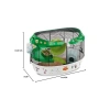 Şeffaf Plastik Hamster Kafesi - İki Katlı Tasarım, 50 x 34 x 33 cm