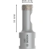 Seramik İçin Kuru Elmas Deliçi - 14 x 30 mm, Yüksek Performans