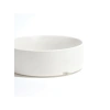 Seramik Mama Kabı ve Bamboo Stand Seti (2x850ml, Beyaz)