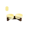 Seramik Mama ve Su Kabı Seti - 2li, Sarı