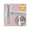 Sifon Körüklü Temizlenebilir Mutfak ve Banyo Lavabo Gider Borusu, 38 cm Plastik