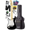 Siyah Beyaz Elektro Gitar Seti - HSH Manyetik